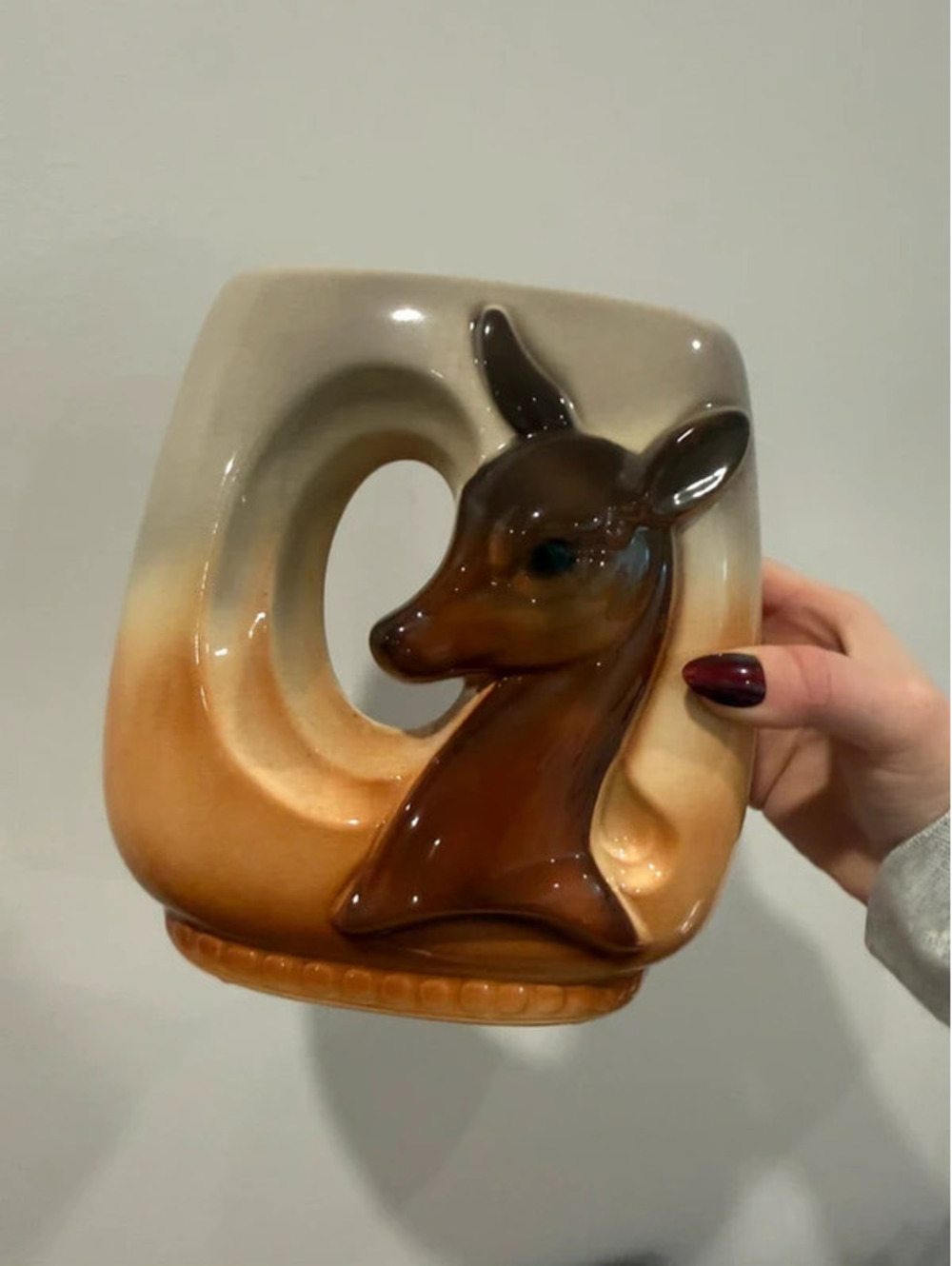 Vintage 1950s Royal Copley Deer Vase Planter MCM